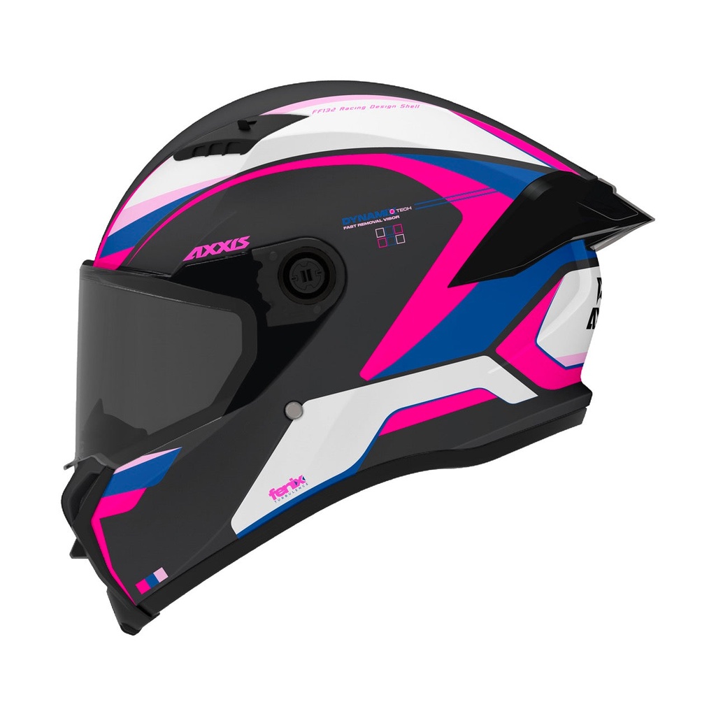 Casco Axxis FF132 Fenix Turbulence B8 Brillo