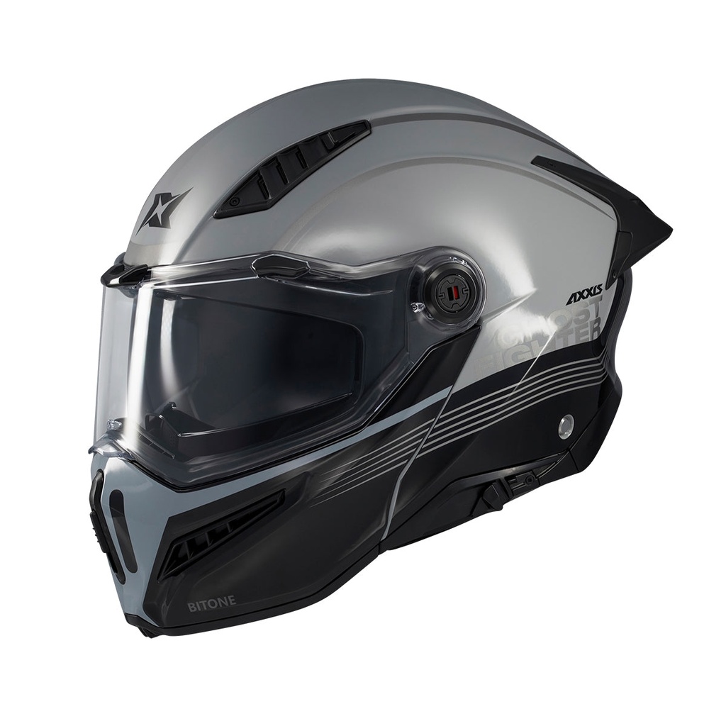 Casco Axxis FU409SV Ghostfighter SV Bitone C2 Brillo