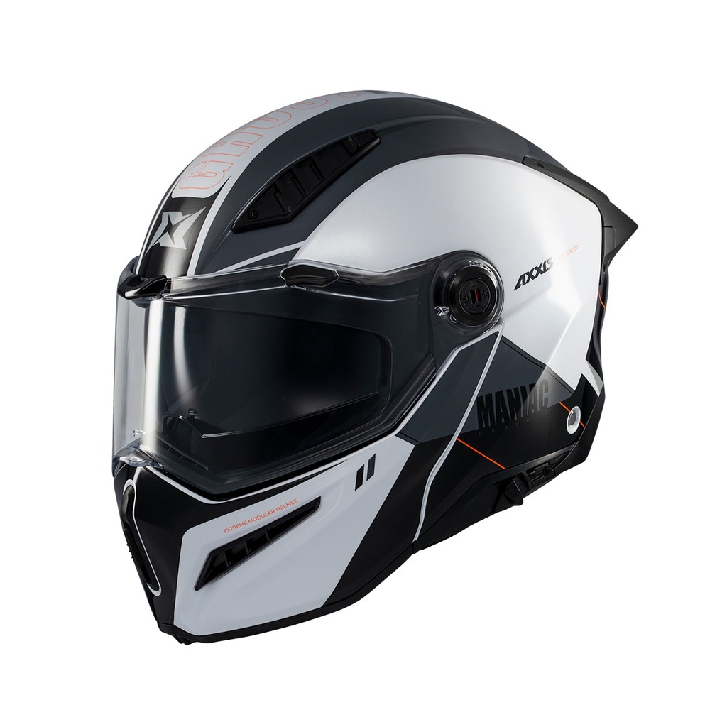 Casco Axxis FU409SV Ghostfighter SV Maniac A2 Brillo