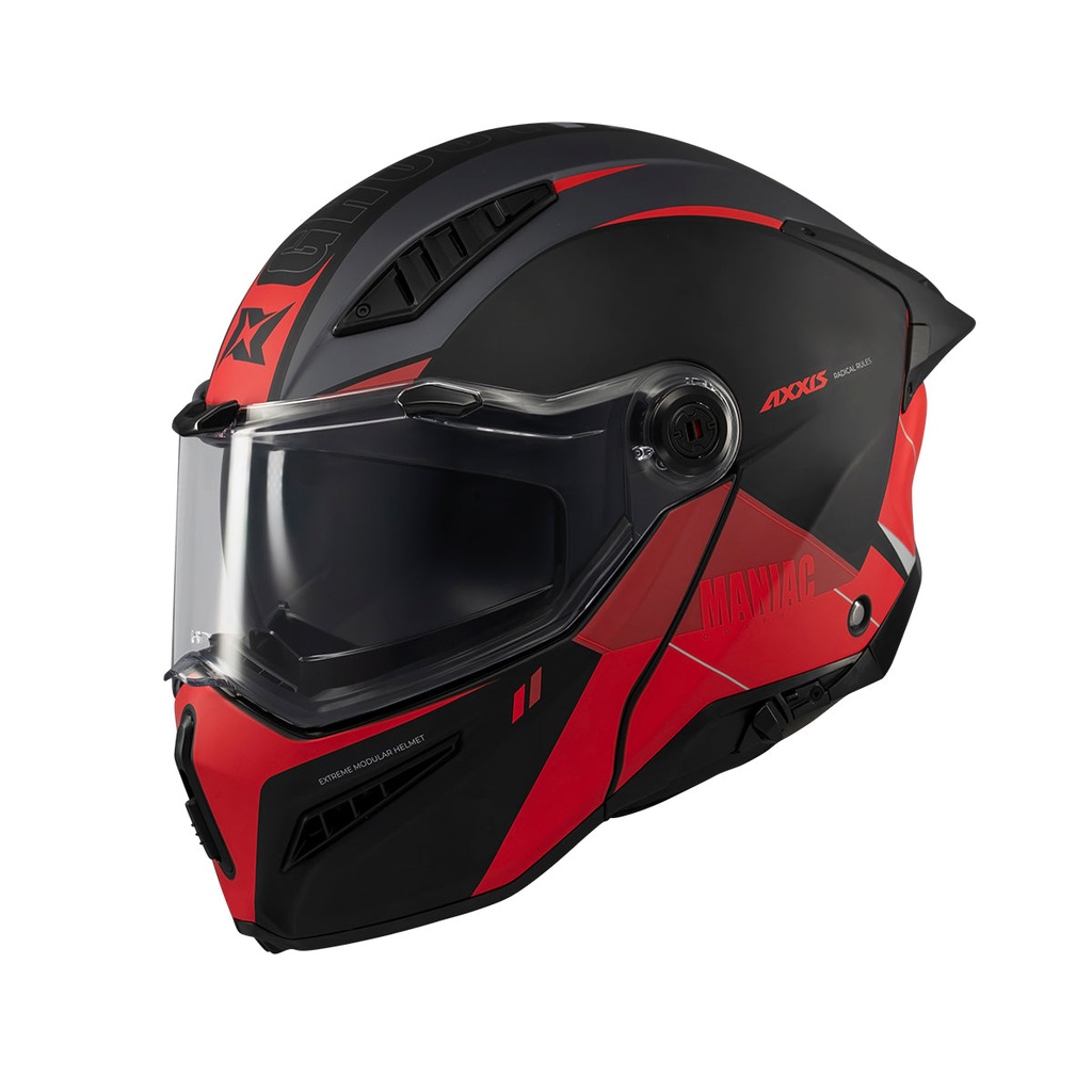 [4365779B523] Casco Axxis FU409SV Ghostfighter Maniac B5 Mate (XS)