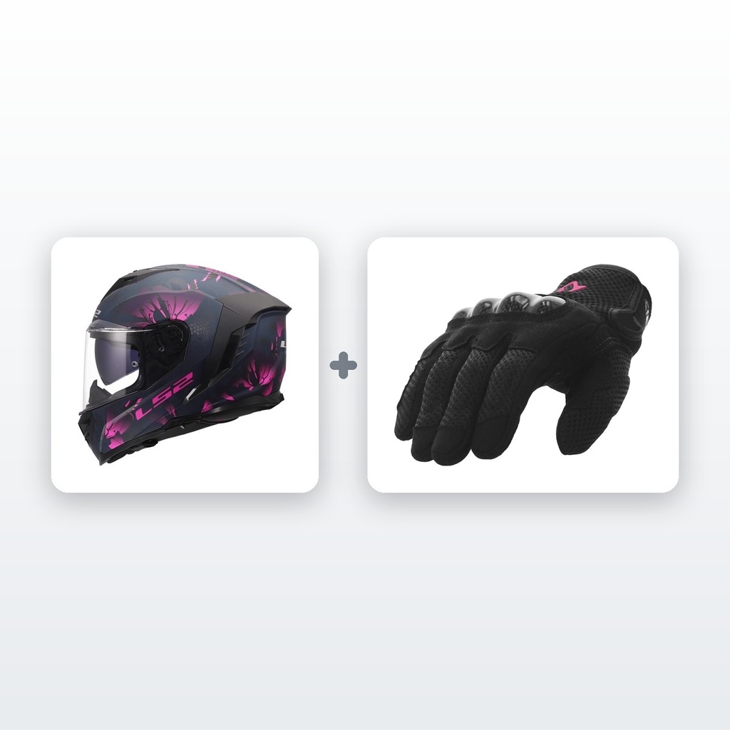 [PACK-INT_STD-EQUIPATE] Chollo Kit Moto Casco Integral: Casco + Guantes