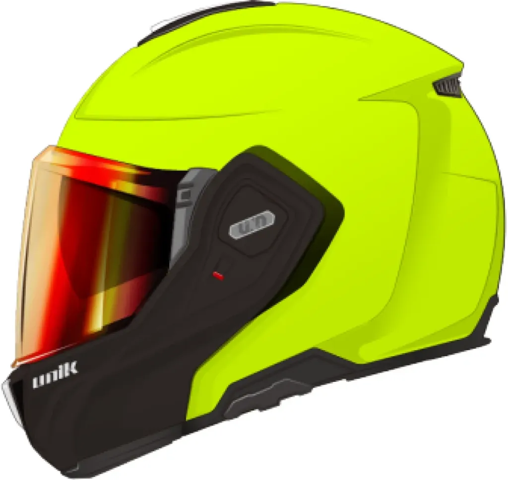 Casco Convertible Unik Spectrum DV negro y fluor (XS)
