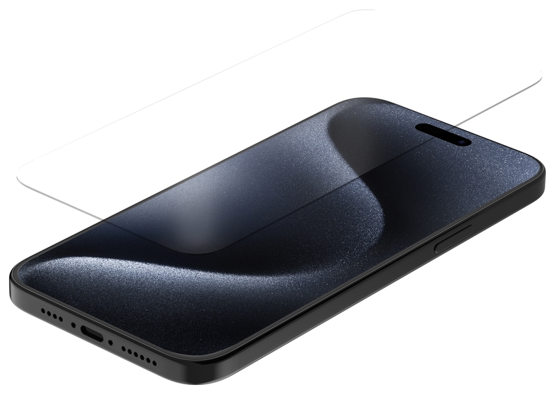 [ANX-GSP-IP15L] QUAD LOCK Protector de pantalla QUAD LOCK cristal templado - iPhone 15 Plus/15 Pro Max