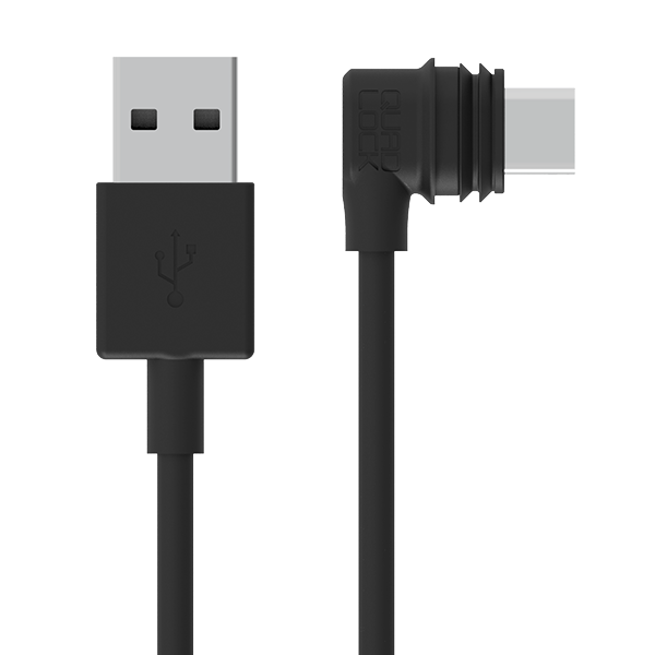 QUAD LOCK Cable ángulo recto QUAD LOCK para cabezal de carga inalámbrica impermeable