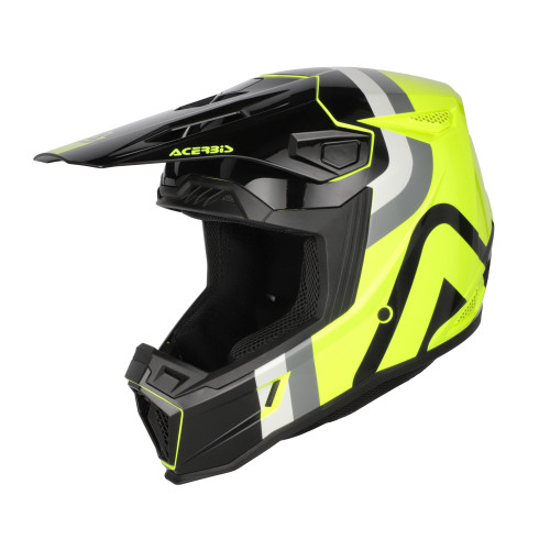 Casco Acerbis Whoops Negro/Fluo Amarillo