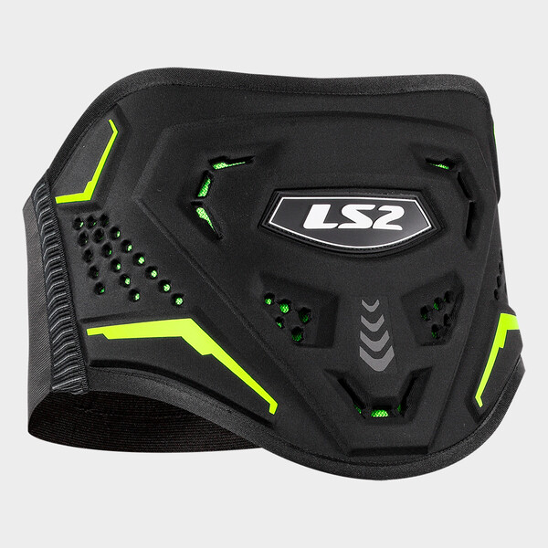 LS2 KOKU KIDNEY BELT H-V Negro Amarillo
