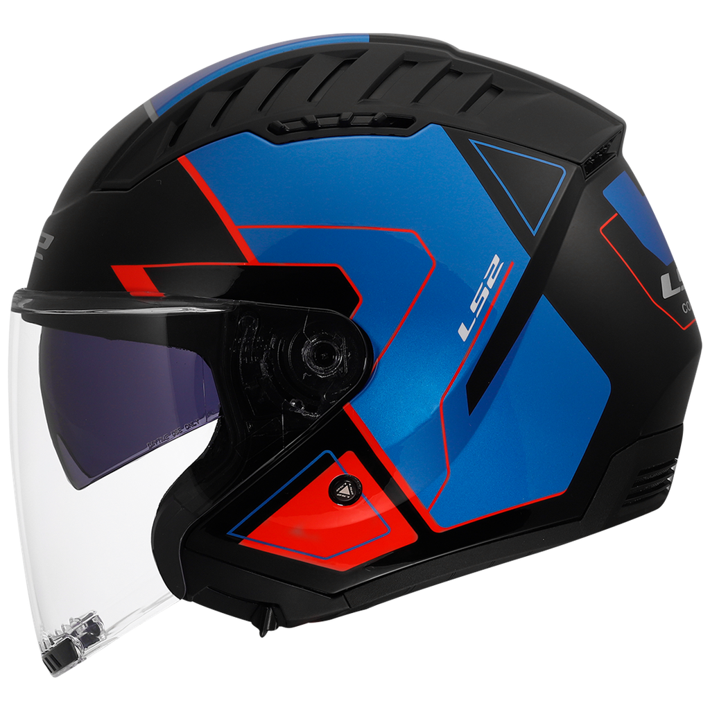 LS2 OF600 Copter II Tango Black Blue RED-06 L