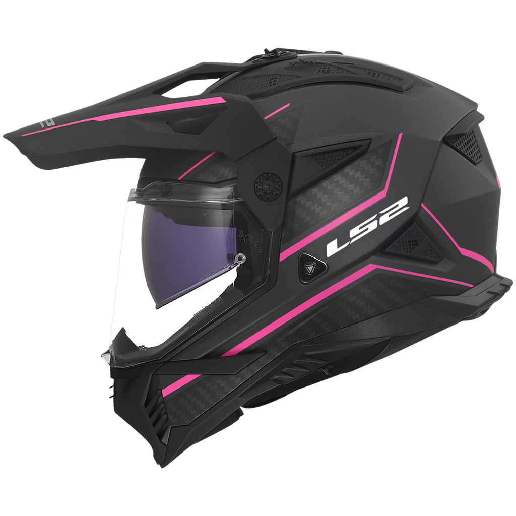 LS2 MX702 Pioneer II Atron Grey Pink 3XL