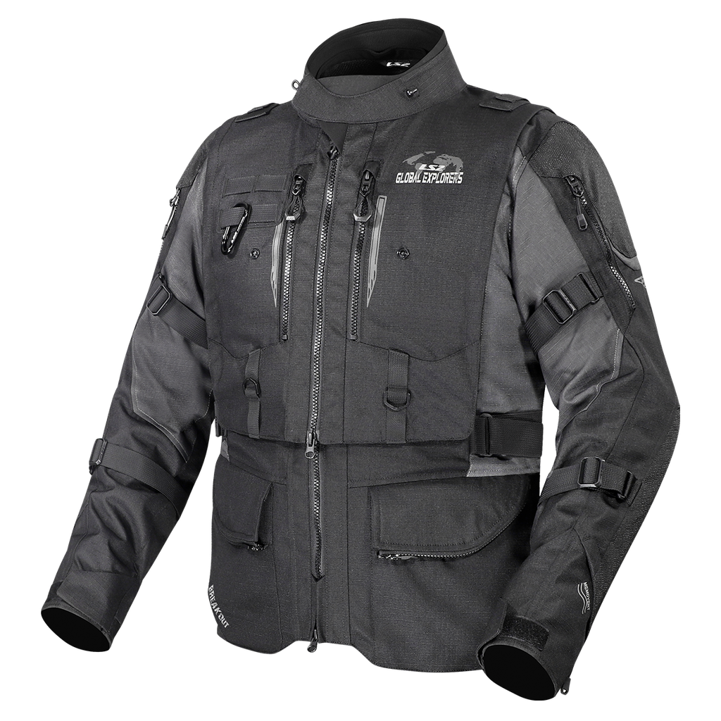 LS2 Breakout Man Jacket Black Smoke 3XL