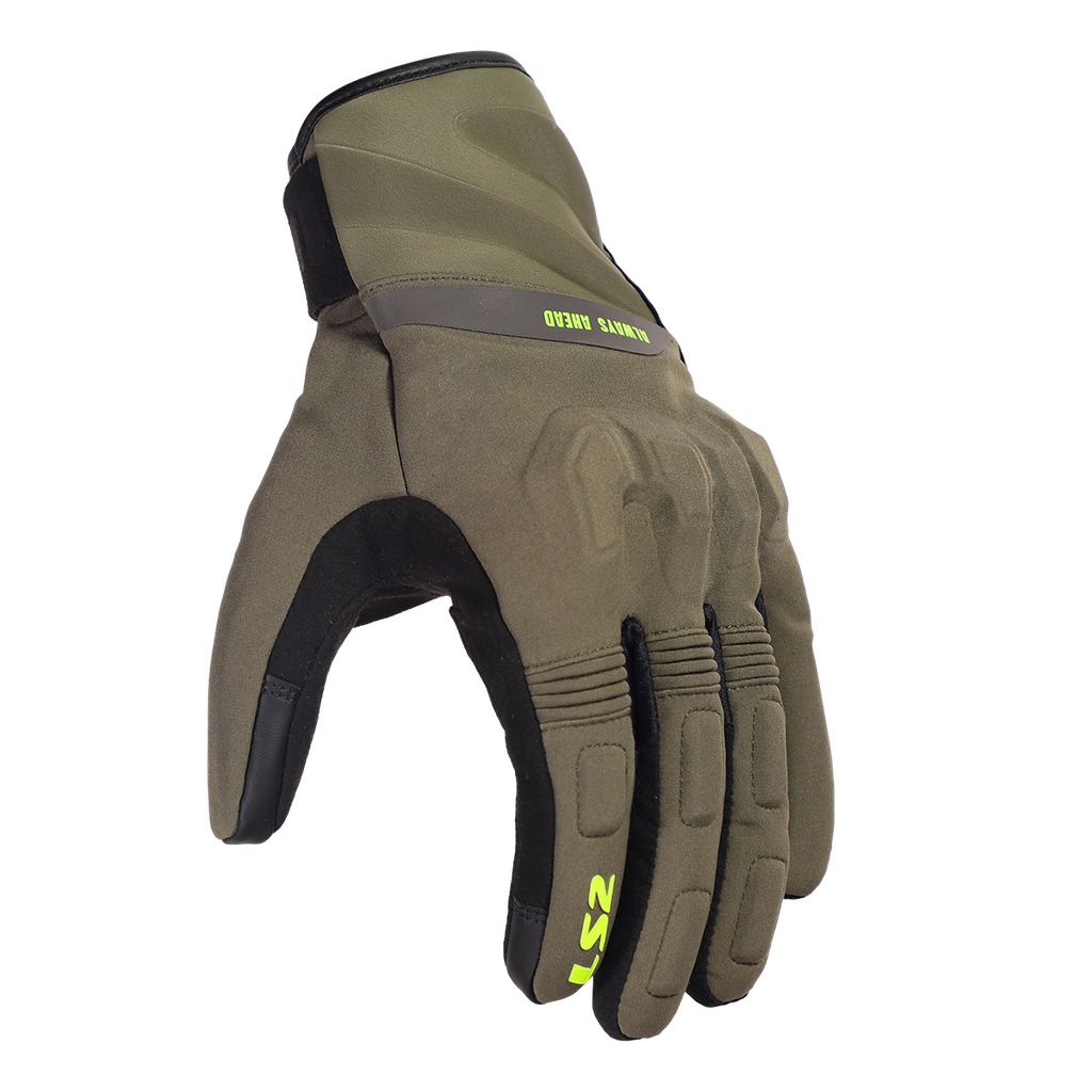LS2 Jet III Man Gloves Green Black 3XL