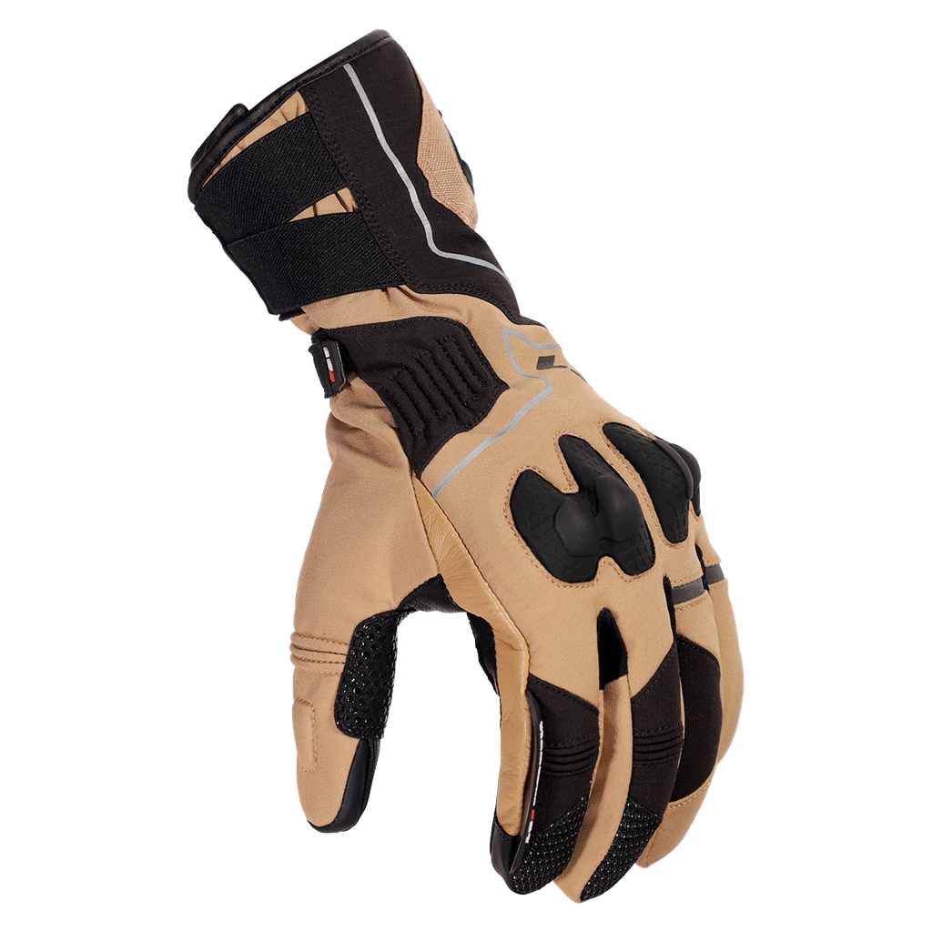 LS2 Nordic Man Gloves Sand Blue Grey 3XL
