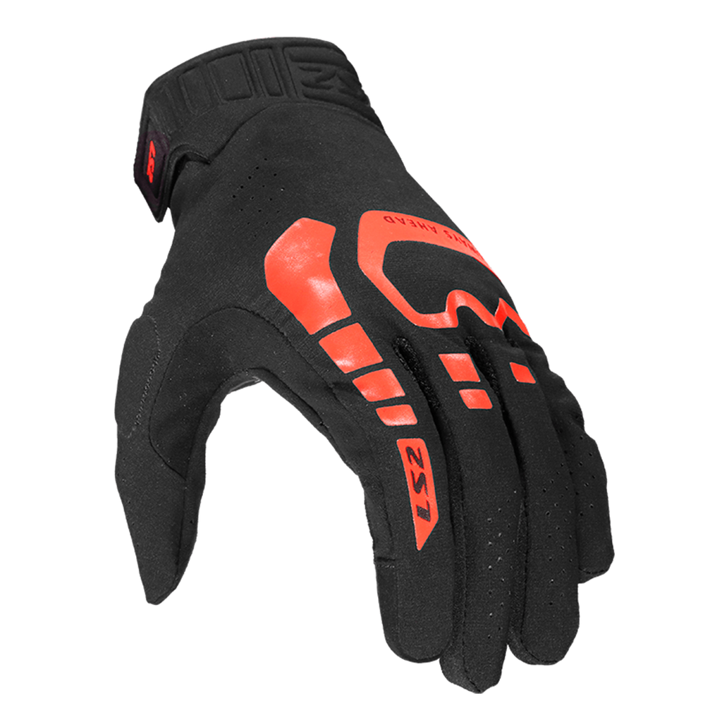 LS2 Flex Man Gloves Black Red 3XL