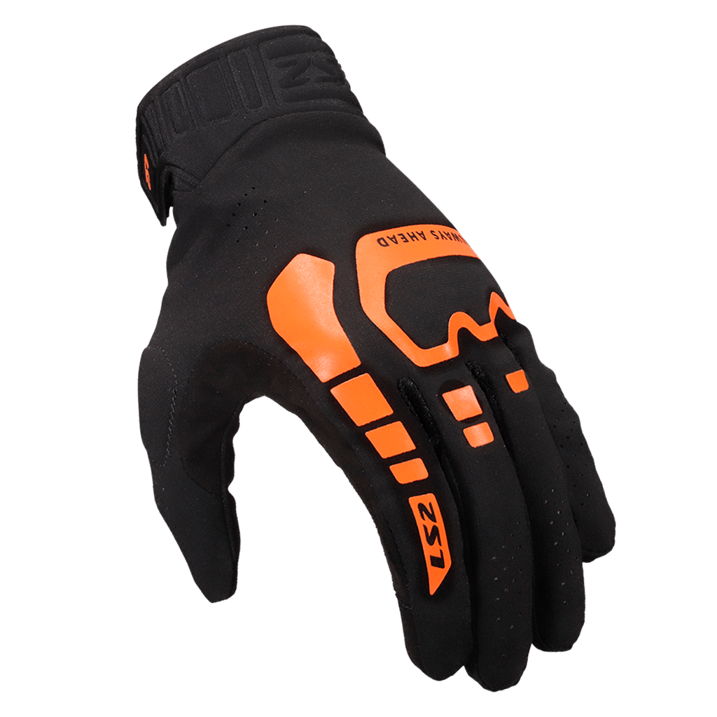 LS2 Flex Man Gloves Black Orange 3XL