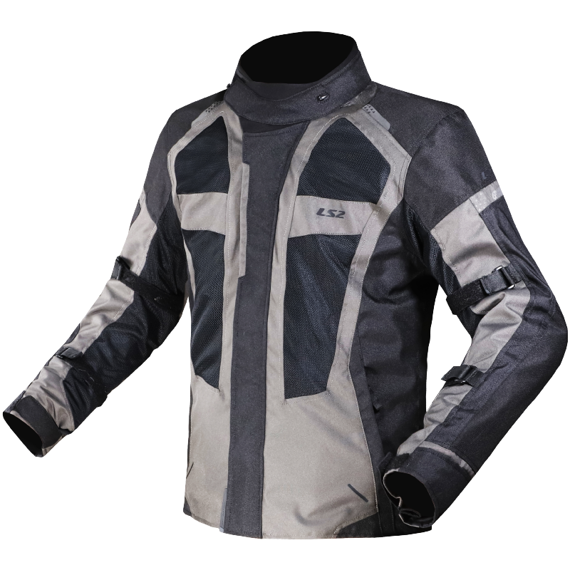 [64140F0007XS] Chaqueta Moto LS2 Scout Mujer Negro Oscuro Gris (XS)