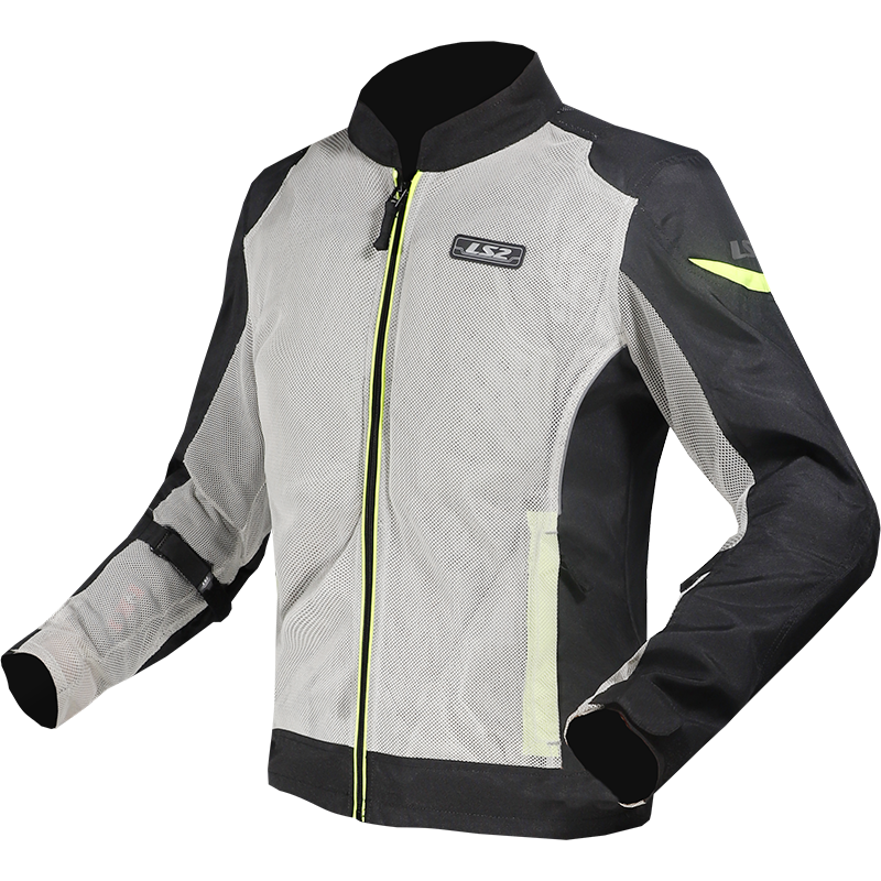 [64110S1154S] LS2 AIRY EVO MAN JACKET BLACK GREY YELLOW (S)