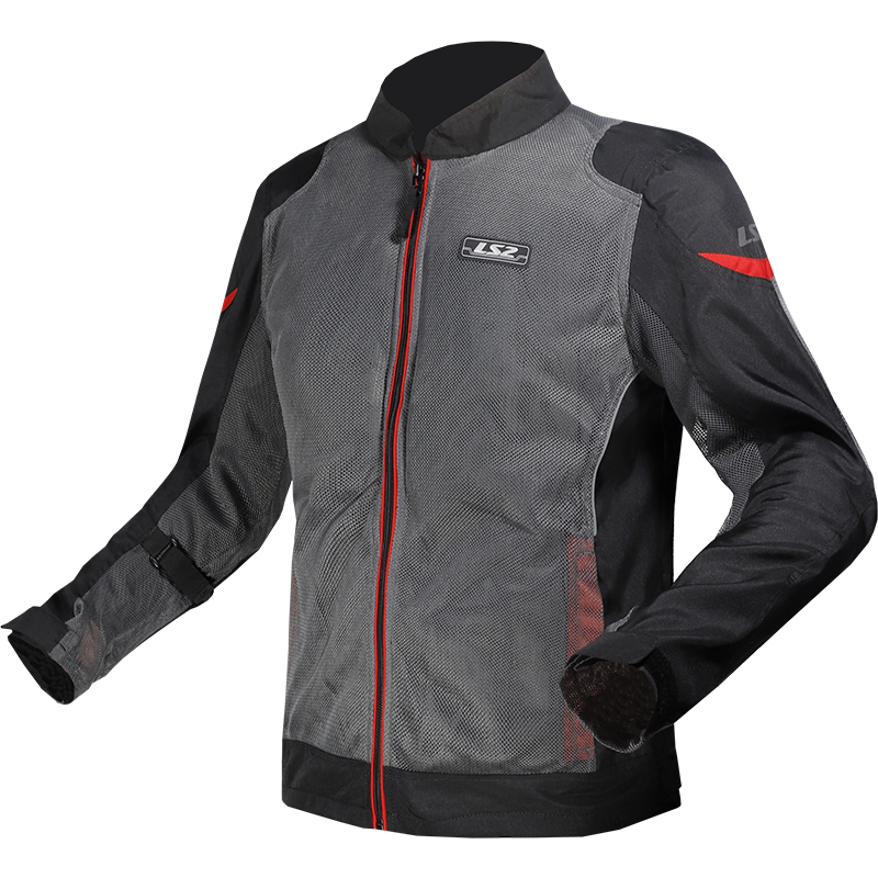 [64110S1132S] LS2 AIRY EVO MAN JACKET GREY BLACK RED (S)