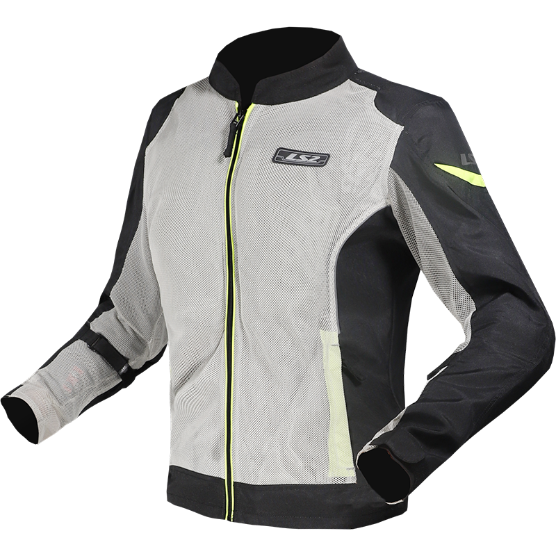 [64110S1054XS] LS2 AIRY EVO LADY JACKET BLACK GREY YELLOW (XS)