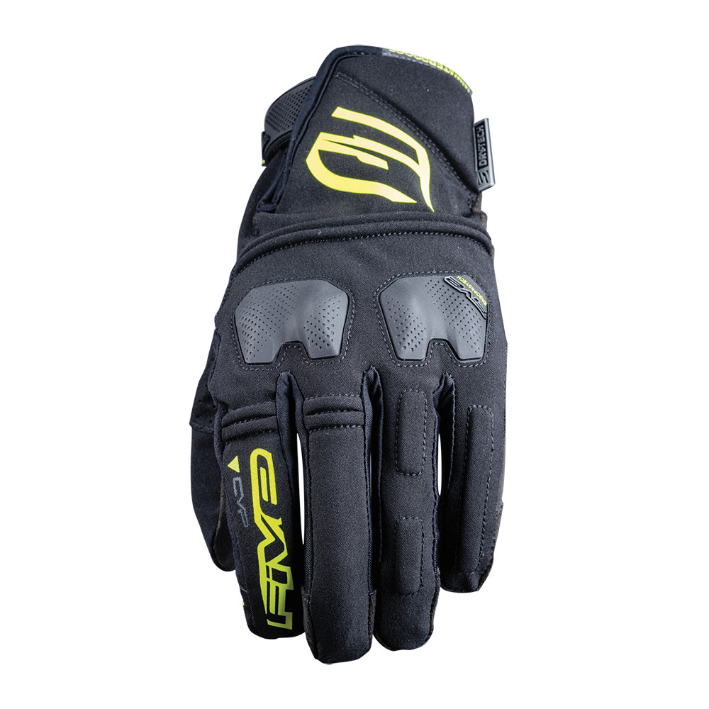 Guantes Five E-Wp Negro / Amarillo Fluor