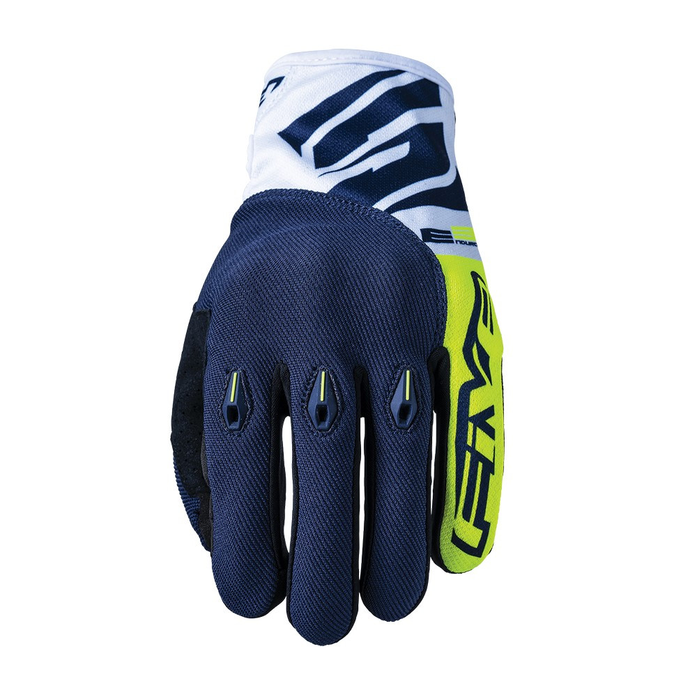 [GF5E3E0307] Guantes Five E3 Evo Amarillo Fluor / Azul (XS)