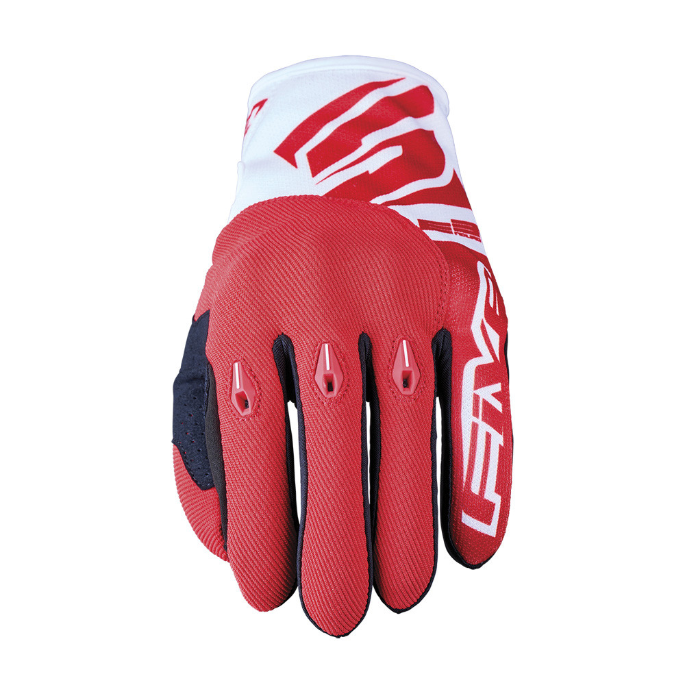 [GF5E3E0507] Guantes Five E3 Evo Blanco / Rojo (XS)
