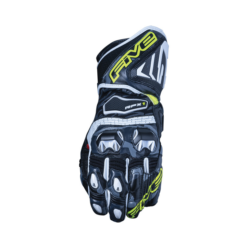[GF5RFX1RE208] Guantes Five Rfx1 Replica Camo / Amarillo Fluor (S)