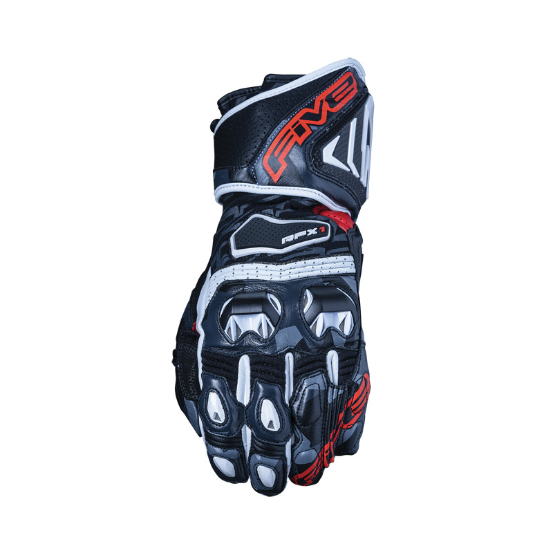 [GF5RFX1RE108] Guantes Five Rfx1 Replica Camo / Rojo (S)
