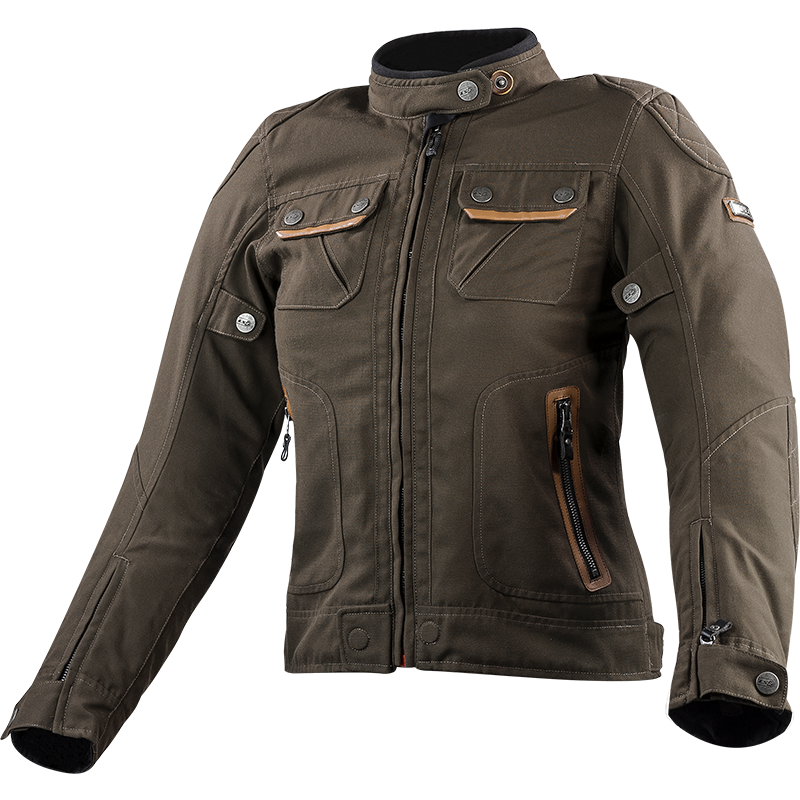 Chaqueta Moto LS2 Bullet Mujer Marrón