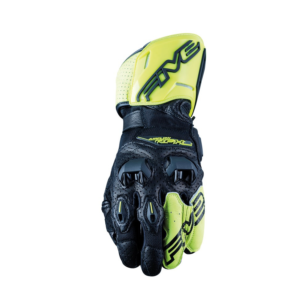 [GF5RFX2A208] Guantes Five Rfx2 Airflow Negro / Amarillo Fluor (S)