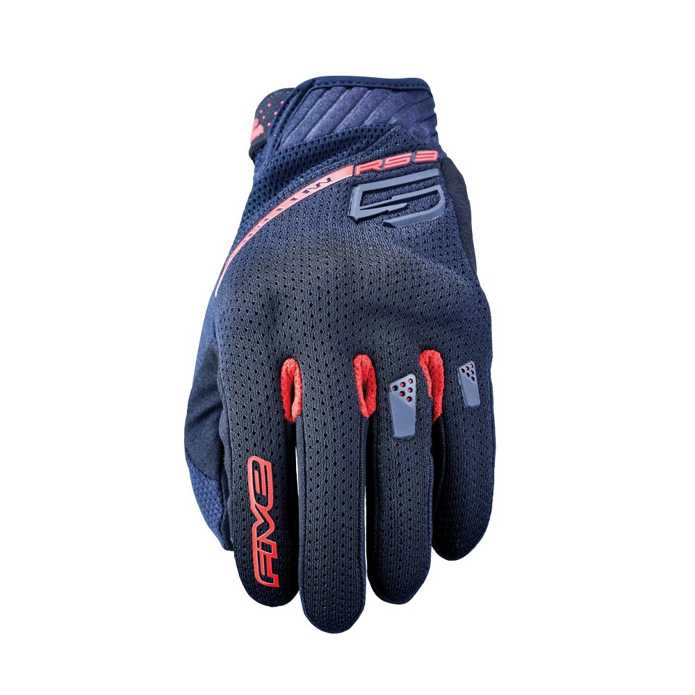 [GF5RS3EA307] Guantes Five Rs3 Evo Airflow Negro / Rojo (XS)