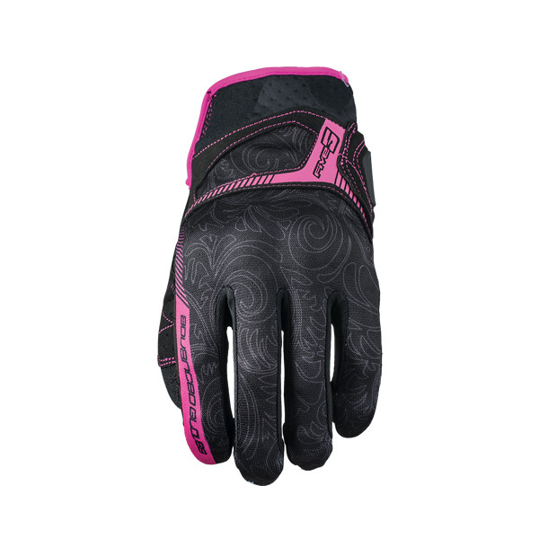 [GF5RS3W310] Guantes Five RS3 Replica Woman Negro/Rosa (L)