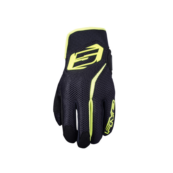 [GF5RS5A208] Guantes Five Rs5 Air Negro / Amarillo Fluor (S)