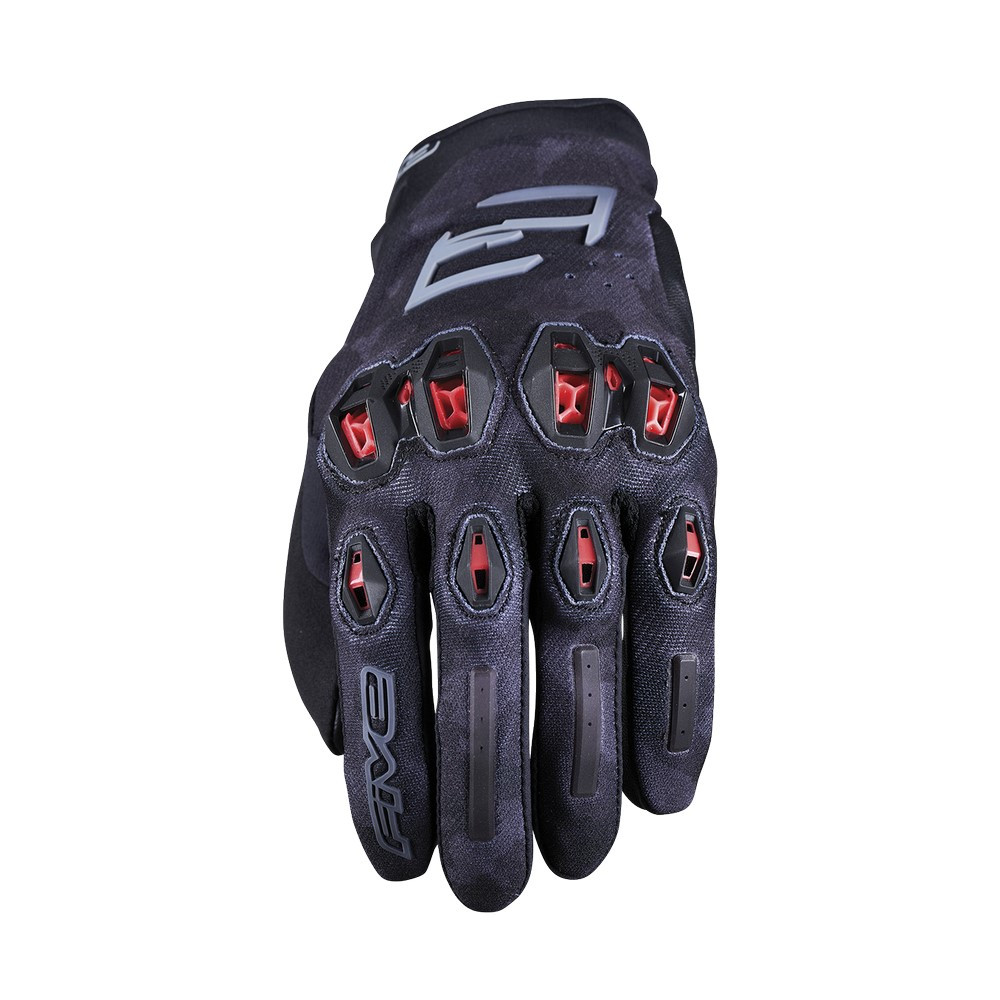 Guantes Five Stunt Evo 2 Camo/Rojo