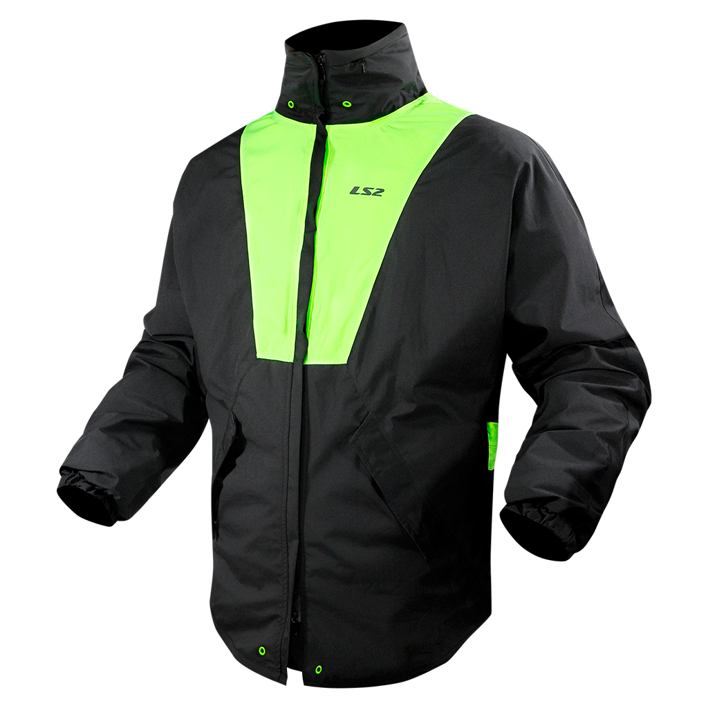 Chaqueta LS2 X-RAIN H-V 5XL Negro Amarillo