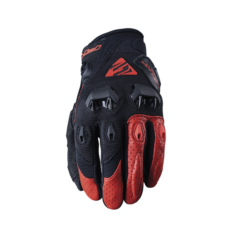 [GF5STV120] Guantes Five Stunt Evo Negro / Rojo