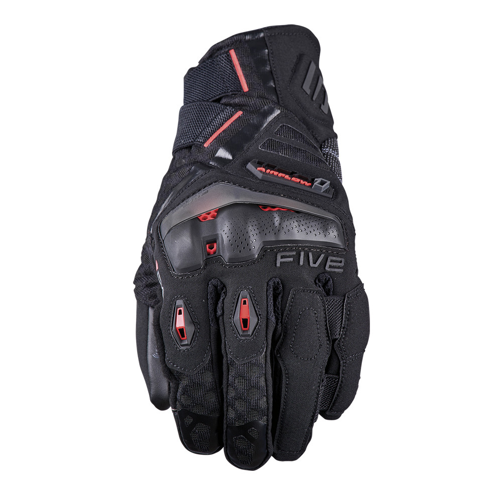 [GF5TFX1A0107] Guantes Five Tfx1 Airflow Negro / Rojo Fluor (XS)