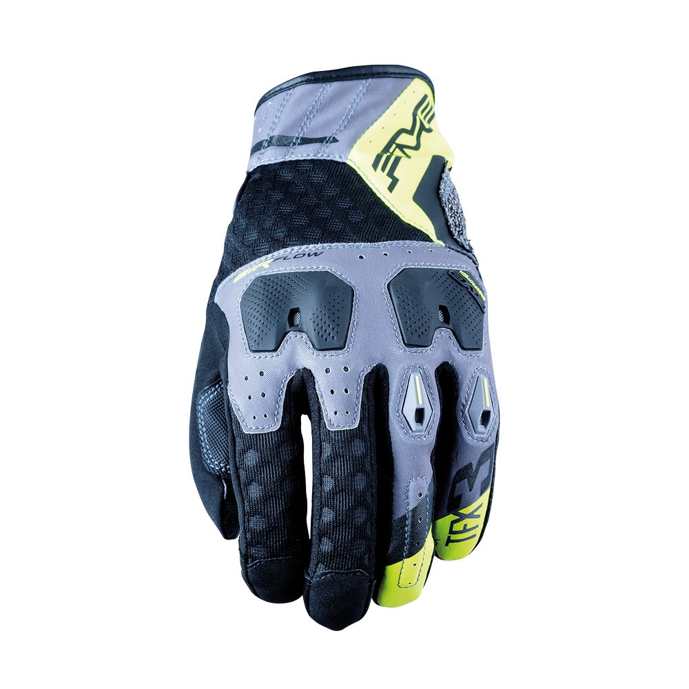 [GF5TFX3A0207] Guantes Five Tfx3 Airflow Gris / Amarillo Fluor (XS)