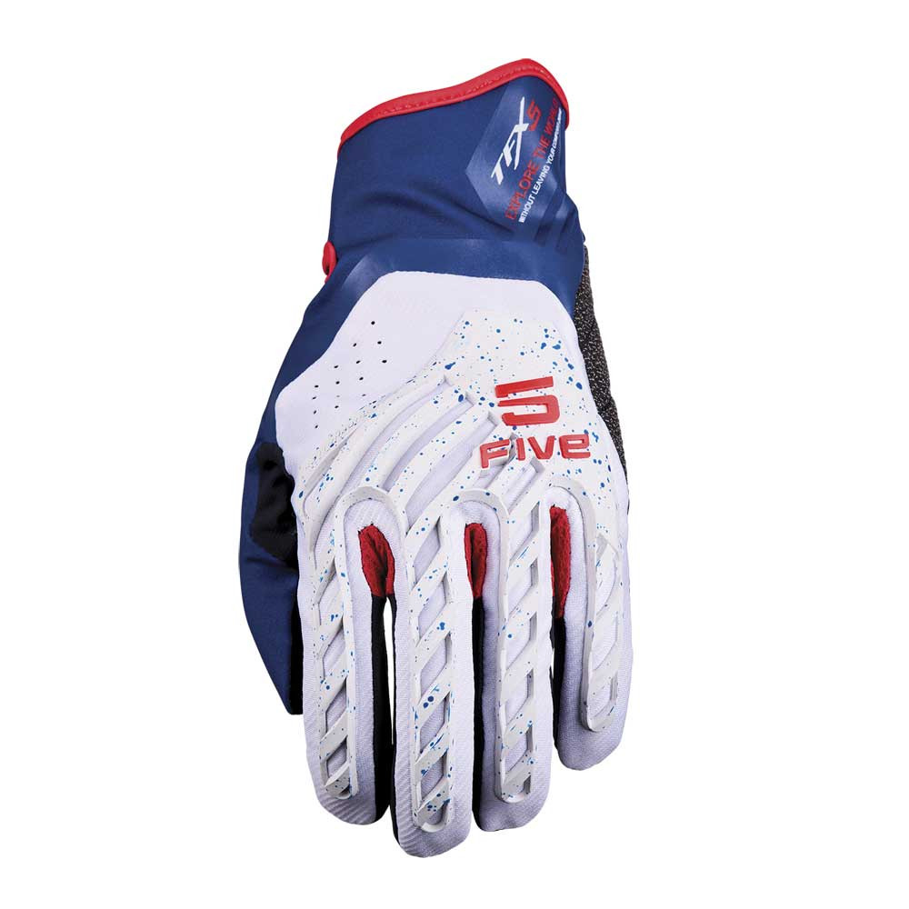 Guantes Five Tfx5 Gris / Azul / Rojo