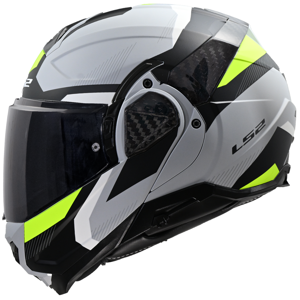 [569102167XS] Casco Moto Modular LS2 FF910 Advant II Triple Claro Gris Amarillo (XS)
