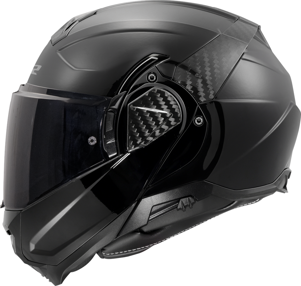 Casco Moto Modular LS2 FF910 Advant II Sólido Brillo Negro