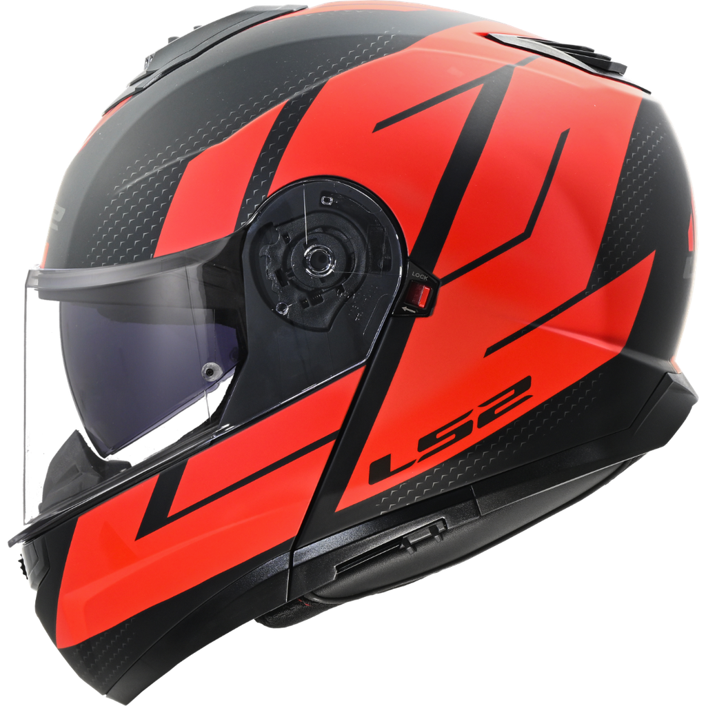 [569082431XS] LS2 FF908 STROBE II CODE BLACK RED-06 (XS)