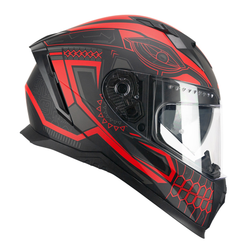 Casco Integral CGM 311M Blast Maya Negro Rojo Mate