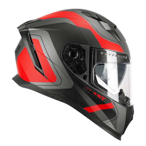 [311R-ALV-03 A1] Casco Integral CGM 311R Blast Race Antracita Rojo Mate (XS)