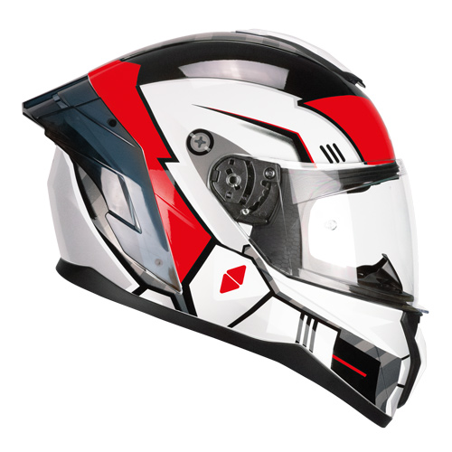 [330S-ALA-85 A1] Casco Integral CGM 330S Riot Space Blanco Negro Rojo (XS)