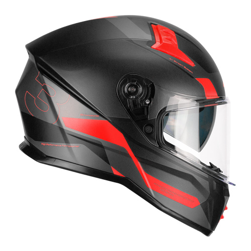 Casco Integral CGM 333G Onyx Sport Negro Rojo Mate