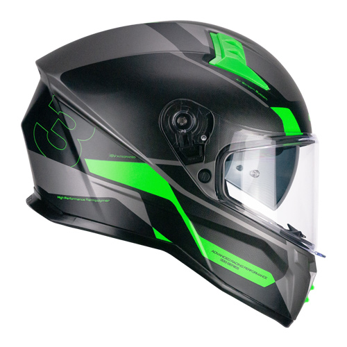 [333G-ALV-07 A1] Casco Integral CGM 333G Onyx Sport Gris Verde Flúor Mate (XS)