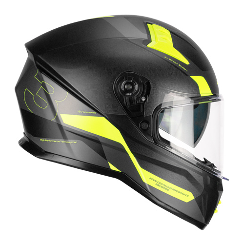 Casco Integral CGM 333G Onyx Sport Negro Amarillo Flúor Mate