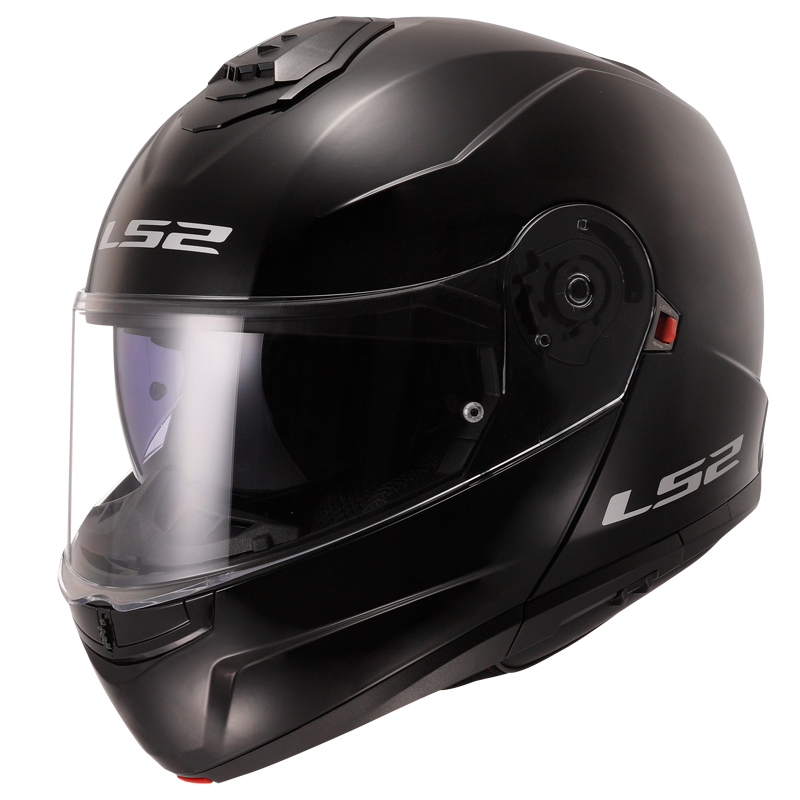 Casco Moto Modular LS2 FF908 Strobe II Brillo Negro