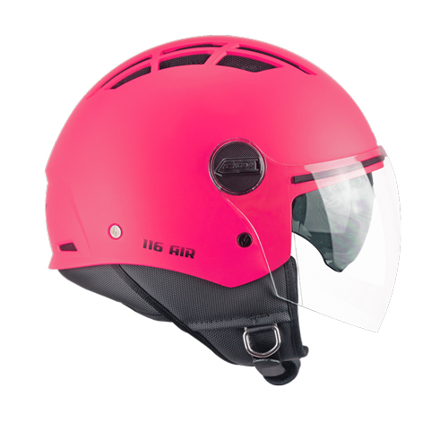 [116A-ALV-24 A1] Casco Jet CGM 116A AIR Mono Rosa Flúor Mate (XS)