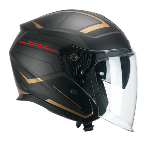 [136S-BLV-03 A1] Casco Jet CGM 136S RNA Race Gris Rojo Mate (XS)
