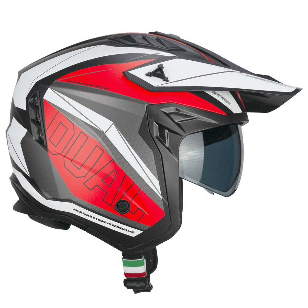 CGM 155G Rush Dual Negro Mate Rojo